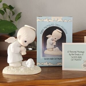 Precious Moments porcelain figurine titled, Always Take Tine To Pray.  Style # P